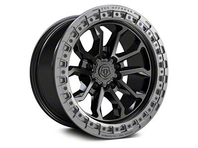 TIS 556BA Satin Black with Satin Anthracite Bead Ring 6-Lug Wheel; 20x10; -19mm Offset (07-13 Sierra 1500)