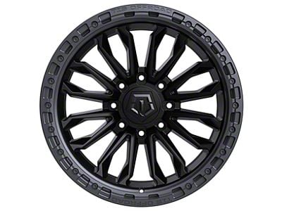 TIS 556 Satin Black with Anthracite Bead Ring 8-Lug Wheel; 20x10; -20mm Offset (11-14 Sierra 2500 HD)