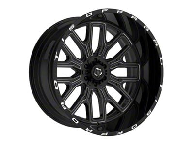 TIS 560 Gloss Black Milled 8-Lug Wheel; 20x10; -19mm Offset (11-14 Sierra 2500 HD)