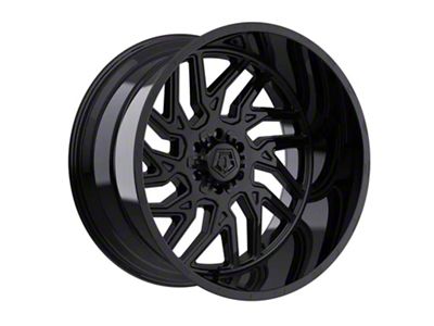 TIS 544 Gloss Black 8-Lug Wheel; 22x12; -44mm Offset (11-14 Sierra 3500 HD SRW)