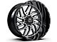 TIS 544BM Gloss Black Machined 8-Lug Wheel; 20x10; -25mm Offset (11-14 Sierra 3500 HD SRW)