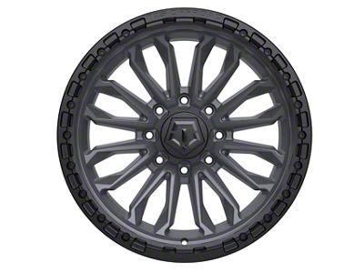 TIS 556 Satin Anthracite with Black Bead Ring 8-Lug Wheel; 20x10; -20mm Offset (11-14 Sierra 3500 HD SRW)