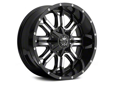 TIS 535MB Gloss Black Machined 6-Lug Wheel; 18x9; 0mm Offset (07-13 Silverado 1500)