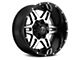 TIS 538MB Gloss Black Machined 6-Lug Wheel; 17x9; -12mm Offset (07-13 Silverado 1500)