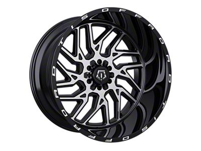 TIS 544 Gloss Black 6-Lug Wheel; 22x12; -44mm Offset (07-13 Silverado 1500)