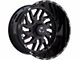 TIS 544BM Gloss Black Milled 6-Lug Wheel; 20x12; -51mm Offset (07-13 Silverado 1500)