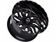 TIS 544BM Gloss Black Milled 6-Lug Wheel; 20x12; -51mm Offset (07-13 Silverado 1500)