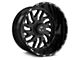 TIS 544BM Gloss Black 6-Lug Wheel; 22x14; -76mm Offset (07-13 Silverado 1500)