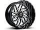 TIS 544BM Gloss Black Machined 8-Lug Wheel; 20x12; -44mm Offset (11-14 Silverado 2500 HD)