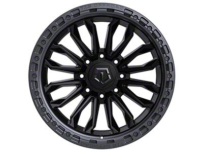 TIS 556 Satin Black with Anthracite Bead Ring 8-Lug Wheel; 20x10; -20mm Offset (11-14 Silverado 2500 HD)