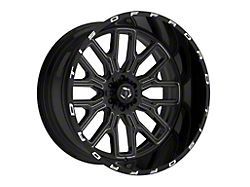 TIS 560 Gloss Black Milled 8-Lug Wheel; 20x12; -44mm Offset (11-14 Silverado 2500 HD)