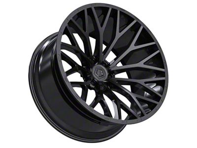 TIS 566 Gloss Black 8-Lug Wheel; 20x12; -44mm Offset (11-14 Silverado 2500 HD)