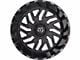 TIS 544BM Gloss Black Milled 6-Lug Wheel; 20x10; -25mm Offset (07-14 Tahoe)