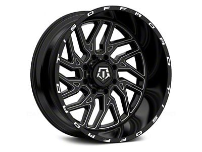 TIS 544BM Gloss Black 6-Lug Wheel; 22x12; -51mm Offset (07-14 Tahoe)