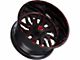 TIS 544BMR Gloss Black with Red Tint Accent 6-Lug Wheel; 22x12; -44mm Offset (07-14 Tahoe)