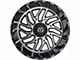 TIS 544MB Gloss Black Machined 6-Lug Wheel; 20x12; -44mm Offset (07-14 Tahoe)