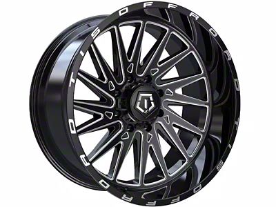 TIS 547B Gloss Black Milled 6-Lug Wheel; 20x10; -19mm Offset (07-14 Tahoe)