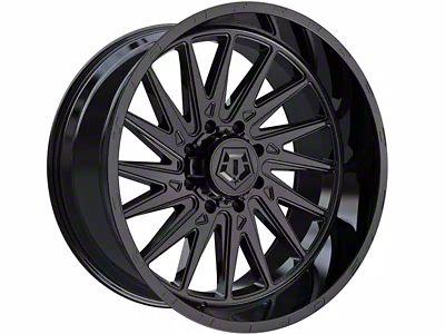 TIS 547B Gloss Black 6-Lug Wheel; 22x12; -44mm Offset (07-14 Tahoe)