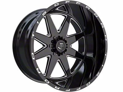 TIS 551BM Gloss Black Milled 6-Lug Wheel; 20x12; -44mm Offset (07-14 Tahoe)