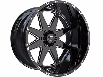 TIS 551BM Gloss Black Milled 6-Lug Wheel; 22x12; -44mm Offset (07-14 Tahoe)