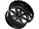 TIS 551BM Gloss Black Milled 6-Lug Wheel; 22x12; -44mm Offset (07-14 Tahoe)