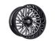 TIS 553 Gloss Black Milled 6-Lug Wheel; 20x9; 0mm Offset (07-14 Tahoe)