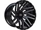 TIS 554BM Gloss Black Milled 6-Lug Wheel; 20x12; -44mm Offset (07-14 Tahoe)