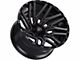 TIS 554BM Gloss Black Milled 6-Lug Wheel; 20x12; -44mm Offset (07-14 Tahoe)