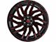 TIS 554BMR Gloss Black with Red Tint Accent 6-Lug Wheel; 20x12; -44mm Offset (07-14 Tahoe)