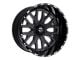 TIS 560 Gloss Black Milled 6-Lug Wheel; 24x14; -76mm Offset (07-14 Tahoe)