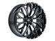 TIS 565 Gloss Black Milled 6-Lug Wheel; 20x10; -24mm Offset (07-14 Tahoe)