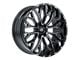 TIS 565 Gloss Black Milled 6-Lug Wheel; 20x9; 0mm Offset (07-14 Tahoe)