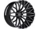 TIS 566 Gloss Black Milled 6-Lug Wheel; 20x9; 0mm Offset (07-14 Tahoe)