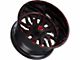 TIS 544BMR Gloss Black with Red Tint Accent 6-Lug Wheel; 22x12; -44mm Offset (07-14 Yukon)