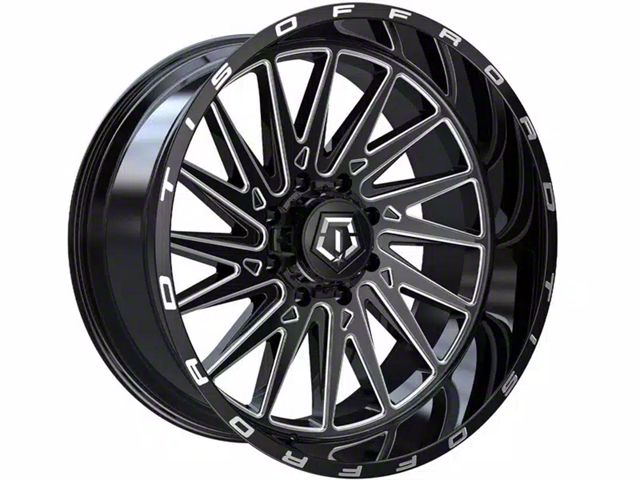 TIS 547B Gloss Black Milled 6-Lug Wheel; 20x12; -44mm Offset (07-14 Yukon)