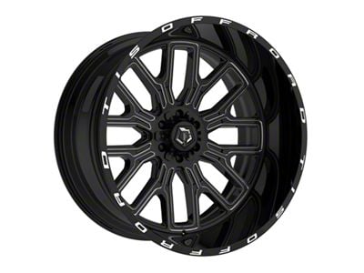 TIS 560BM Gloss Black Milled 8-Lug Wheel; 20x10; -19mm Offset (08-10 F-250 Super Duty)