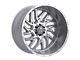 TIS 544 Gloss Silver with Brushed Face and Lip 6-Lug Wheel; 22x12; -44mm Offset (09-14 F-150)