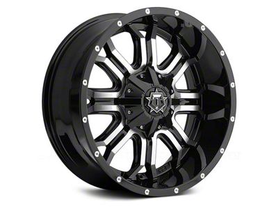 TIS 535MB Gloss Black Machined 8-Lug Wheel; 20x9; 18mm Offset (11-16 F-250 Super Duty)