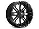 TIS 535MB Gloss Black Machined 8-Lug Wheel; 20x9; 18mm Offset (11-16 F-250 Super Duty)