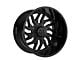 TIS 544GB Gloss Black Milled 8-Lug Wheel; 20x10; -25mm Offset (11-16 F-250 Super Duty)