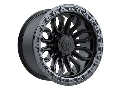 TIS 556BA Satin Black with Anthracite Bead Ring 8-Lug Wheel; 20x10; -19mm Offset (11-16 F-250 Super Duty)