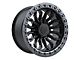 TIS 556BA Satin Black with Anthracite Bead Ring 8-Lug Wheel; 20x10; -19mm Offset (11-16 F-250 Super Duty)