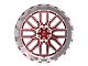 TIS 560MRL Gloss Red Machined 8-Lug Wheel; 22x12; -44mm Offset (11-16 F-250 Super Duty)