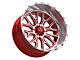 TIS 560MRL Gloss Red Machined 8-Lug Wheel; 24x14; -76mm Offset (11-16 F-250 Super Duty)