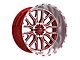 TIS 560MRL Gloss Red Machined 8-Lug Wheel; 20x10; -19mm Offset (11-16 F-250 Super Duty)