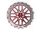 TIS 560MRL Gloss Red Machined 8-Lug Wheel; 20x10; -19mm Offset (11-16 F-250 Super Duty)