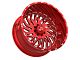 TIS 561 Gloss Red 8-Lug Wheel; 24x14; -76mm Offset (11-16 F-250 Super Duty)