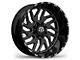 TIS 544BM Gloss Black Milled 8-Lug Wheel; 22x12; -44mm Offset (11-16 F-350 Super Duty SRW)