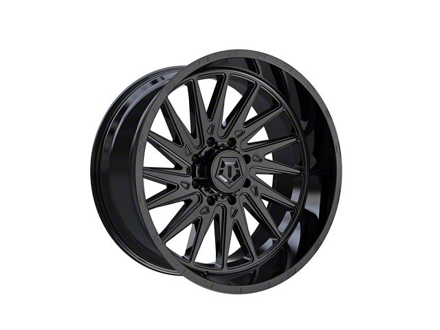 TIS 547B Gloss Black 8-Lug Wheel; 22x10; 10mm Offset (11-16 F-350 Super Duty SRW)