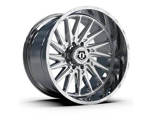 TIS 547C Chrome 8-Lug Wheel; 24x12; -44mm Offset (11-16 F-350 Super Duty SRW)